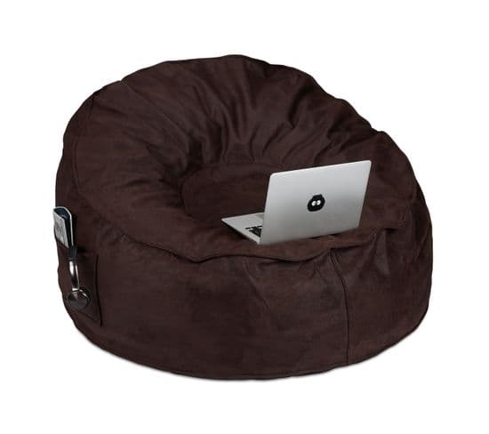 Pouf Poire Xxl Aspect Cuir