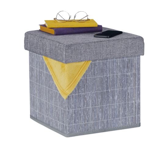 Tabouret De Rangement En Bambou