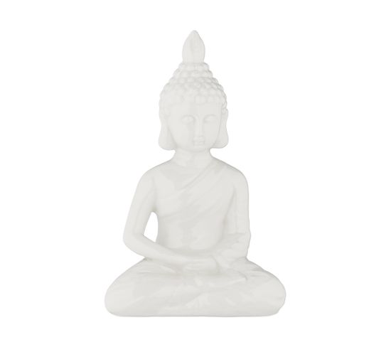 Statue Bouddha De Couleur Blanche