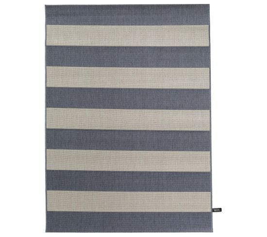 Tapis D'extérieur et Intérieur Metro Bleu 120x170 Cm