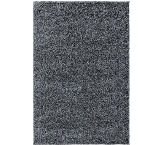 Tapis À Poils Longs Soho Gris 120x170 Cm