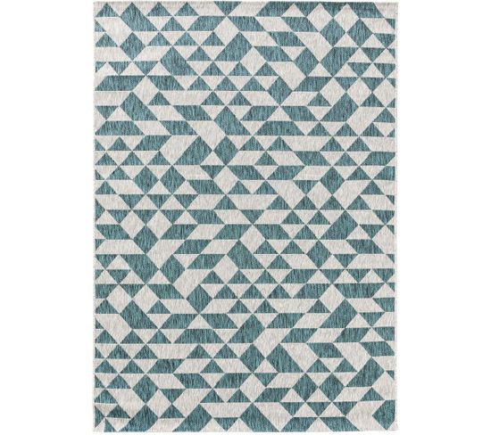 Tapis D'extérieur et Intérieur Cleo Bleu 80x150 Cm