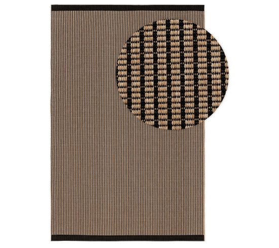 Tapis D'extérieur et Intérieur Naoto Beige/noir 160x230 Cm