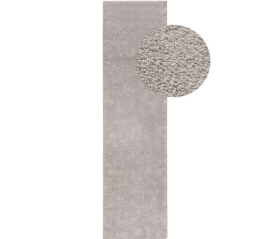 Tapis De Couloir Tacoma Gris Clair 80x300 Cm