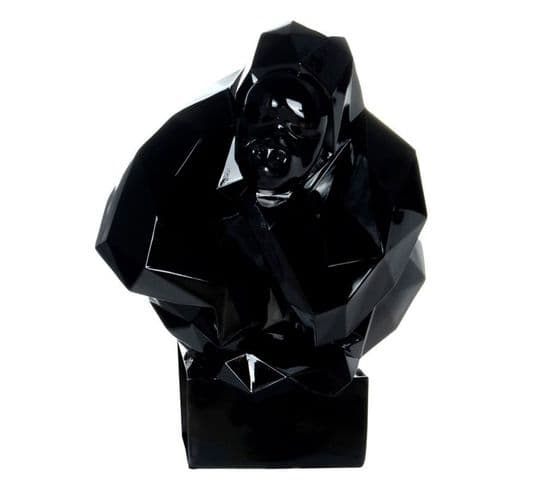 Statue Design "sculpture Kenya" 50cm Noir
