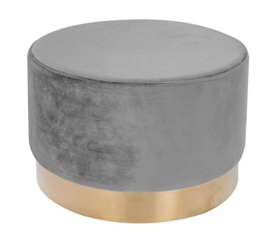 Pouf Rond Déco "nano" 55cm Gris