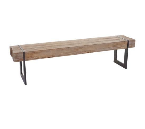 Banc Salle À Manger Hwc-a15, Sapin Massif Rustique ~ 180 cm