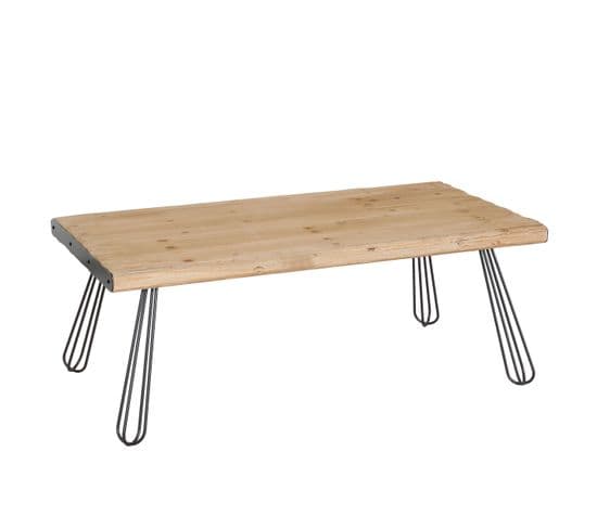 Table Basse Hwc-l73 120x60cm, Naturel
