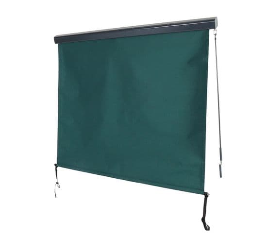 Store Vertical Hwc-f42, Store Vertical, Tissu Protection Uv 50 ~ 250x180cm, Bleu-vert