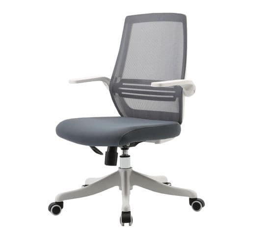 Chaise De Bureau Moderne Hwc-j88, Chaise De Bureau Accoudoir Relevable Gris