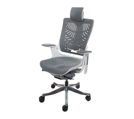 Chaise De Bureau Merryfair Wau 2b Coque Rigide, Ergonomique Gris