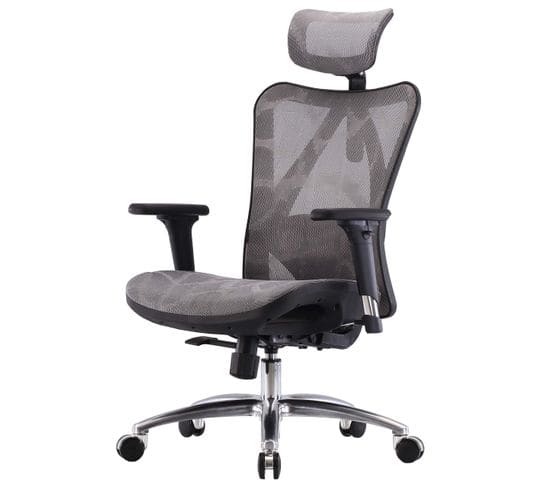 Sihoo Chaise De Bureau Ergonomique Charge Max. 150kg Gris/noir