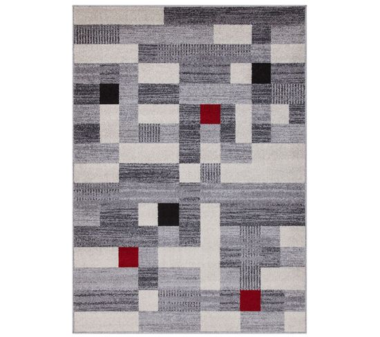 Tapis De Salon Saca En Polypropylène - Gris - 150x230 Cm