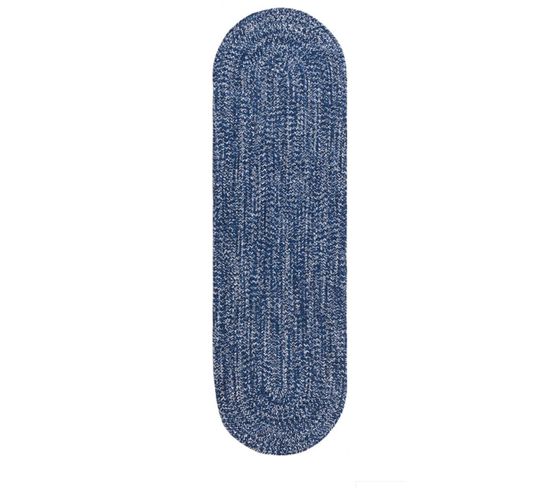 Tapis Juty En Jute - Bleu - 120x120 Cm