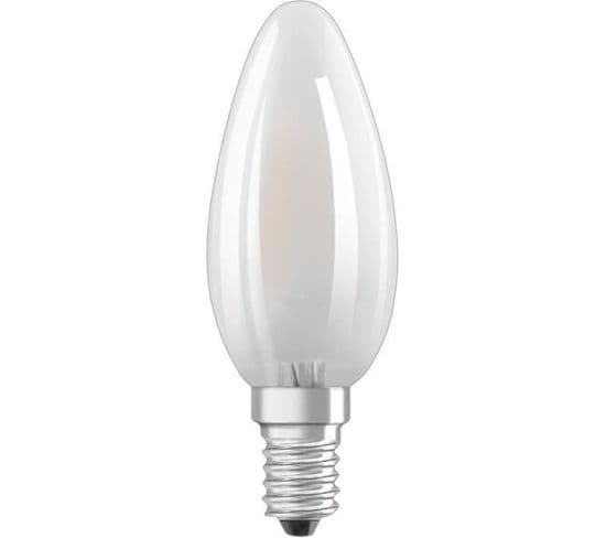 Ampoule LED Flamme Verre Dépoli - 4 W = 40 W - E14 - Blanc Froid
