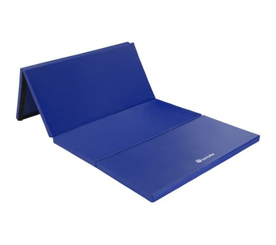 Tapis De Gymnastique Pliable Et Extensible 240x120x5cm - Bleu