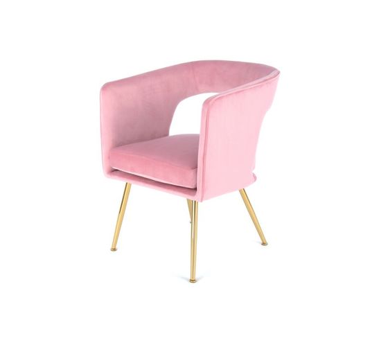 Chaise Design "jolene" 77cm Rose