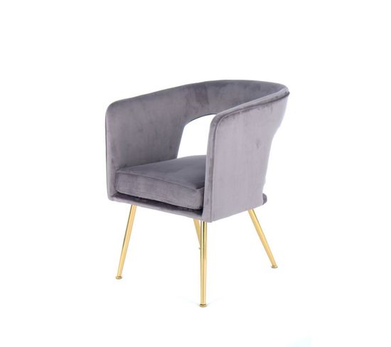 Chaise Design "jolene" 77cm Gris