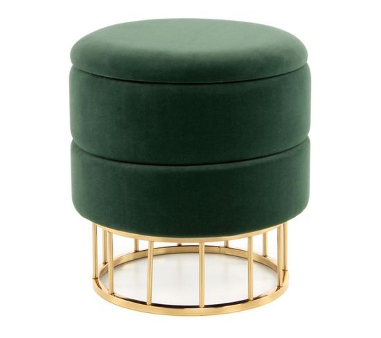 Pouf Et Coffre De Rangement "zéro" 41cm Vert