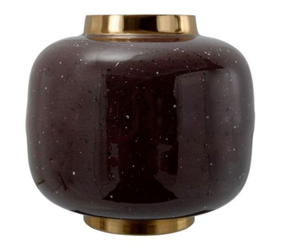 Vase Rond Design "typo" 20m Marron