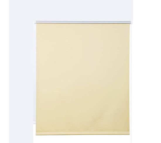 1x Store Enrouleur Occultant. Isolant Thermique Avec Revêtement Sans Perçage. 50x160 cm Beige.