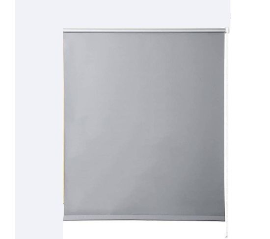 1x Store Enrouleur Occultant. Isolant Thermique Avec Revêtement Sans Perçage. 60x160 cm Gris.