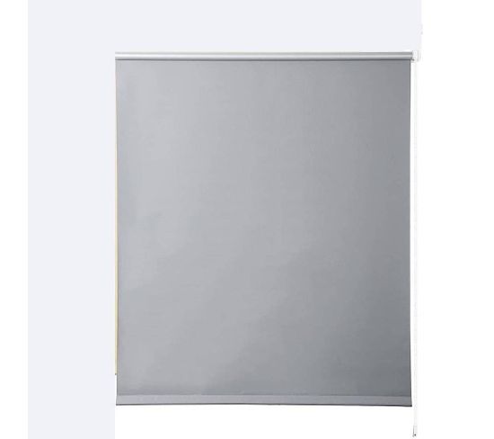 1x Store Enrouleur Occultant. Isolant Thermique Avec Revêtement Sans Perçage. 70x160 cm Gris.