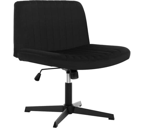 Chaise De Bureau Pivotante,fauteuil Relax En Velours,tabouret Moderne Hauteur Réglable,noir
