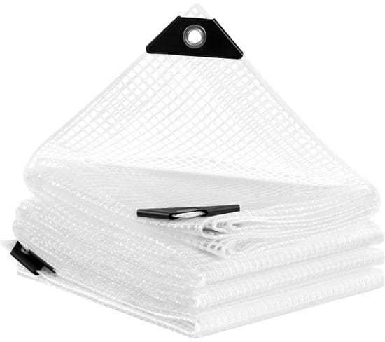 Bâche De Protection Imperméable En 140g/m² Pe Avec Oeillets En Métal Antiroullie.2x3m,transparente