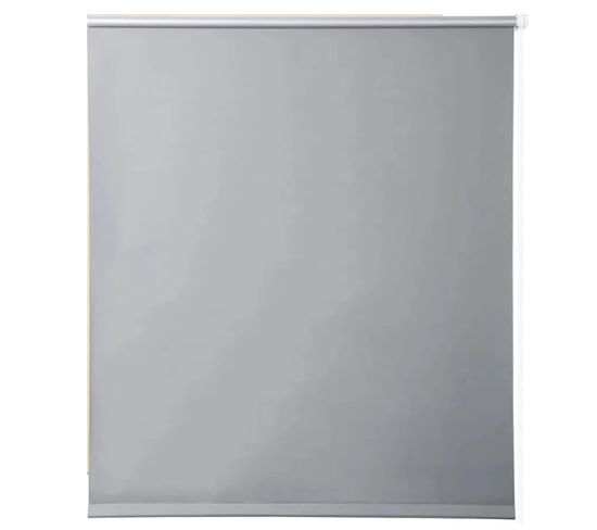 Store Enrouleur Occultant Isolant Thermique Avec Revêtement Sans Perçage 100x120cm,gris