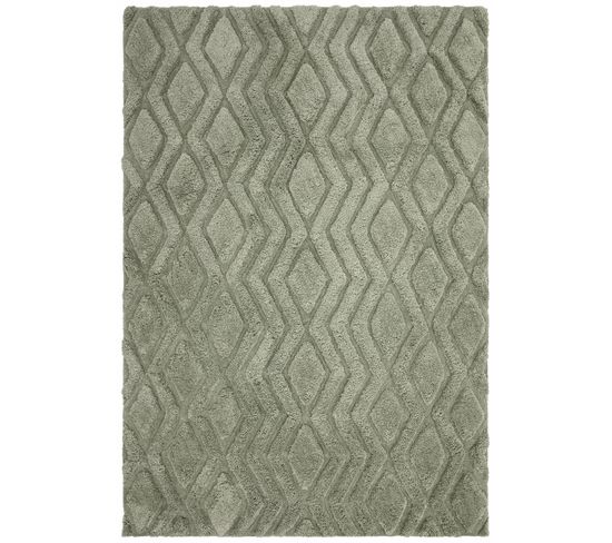 Tapis De Salon Jackson En Polyester - Vert - 160x230 Cm