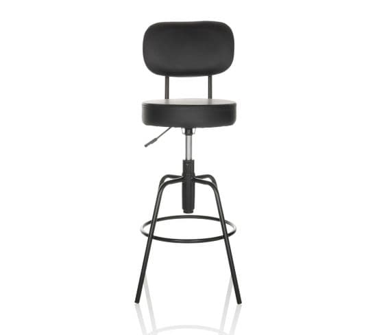 Tabouret De Bar Disc High Noir