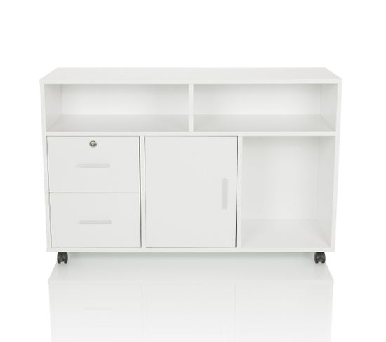 Caisson Sur Roulettes Organiser Pro Blanc