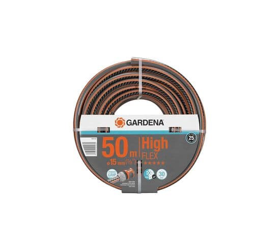Tuyau D'arrosage Gardena - Comfort Highflex - Diamètre 15 Mm - 50 M - 18079-26