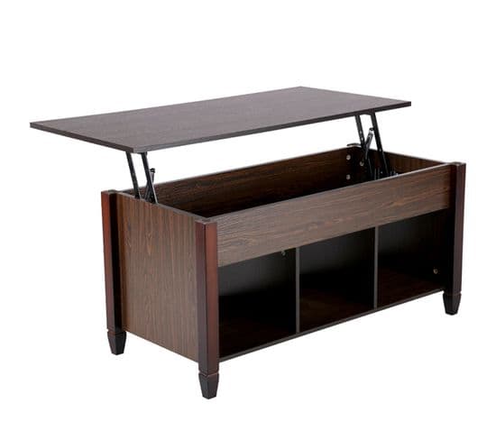 Table Basse Plateau Relevable Table De Salon Rectangulaire