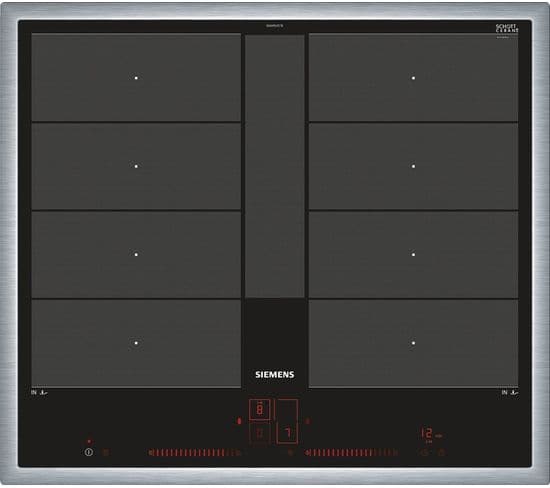Plaque À Induction Encastrable Iq700 Noir, Acier Inoxydable 4 Foyers