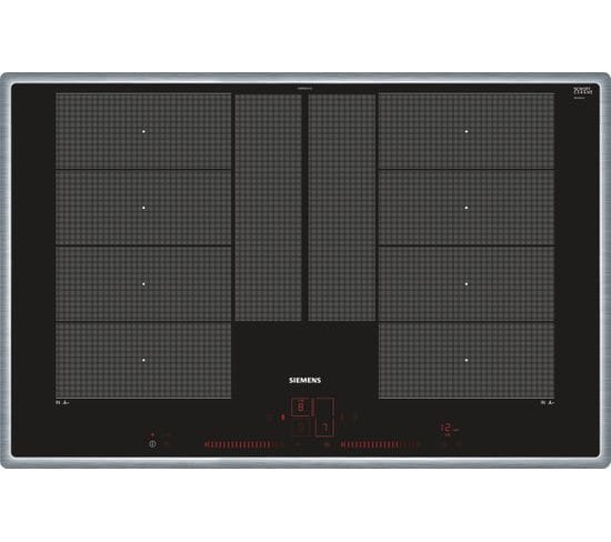 Plaque Vitrocéramique Encastrable Ex845lyc1e Noir, Acier Inoxydable 4 Foyers