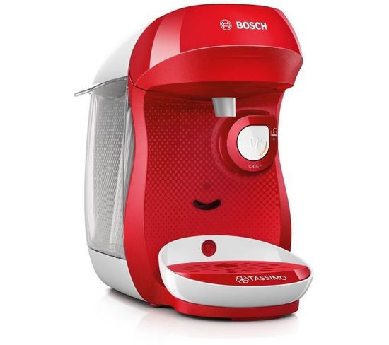 Machine A Café Tassimo Happy  Tas106 - Multi Boissons - Rouge et Blanc