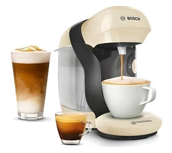 Machine A Café Multi-boissons Compacte Tassimo Style - Coloris Vanille - 40 Boissons - 0,7l - 1400w