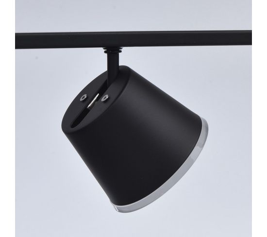 Lampe Suspension LED &quot;gamma&quot; 150 cm Noir Lustre Suspension BUT