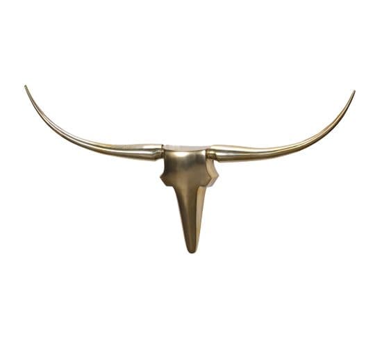 Deko Antler Bull L Deisgn Cornes En Aluminium 125 Cm Décoration Murale Nouvelles