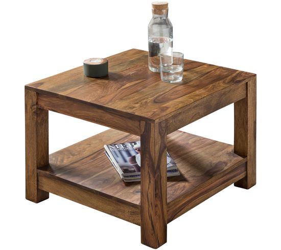 Table Basse Bois Massif 60x45x60 cm Table D'appoint Table De Salon Design