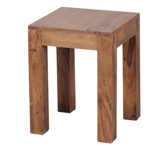 Table D'appoint Bois Massif 35x45x35cm Bout De Canapé Table De Salon