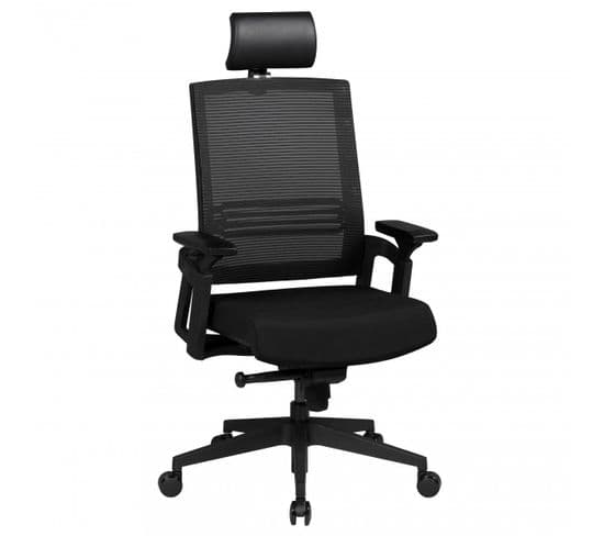 Design Chaise Bureau Chaise Exécutif Ergonomique Chaise Pivotant Noir