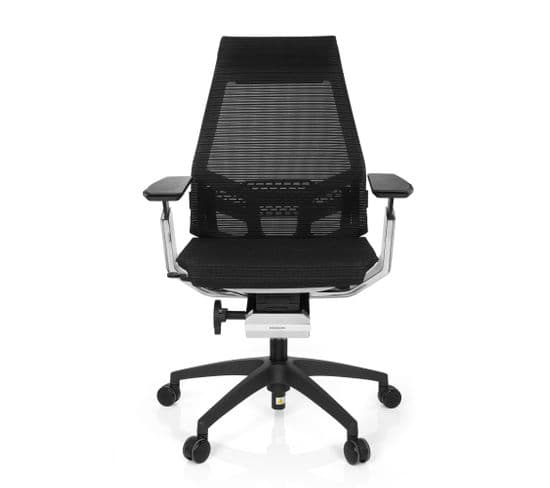 Siège De Bureau De Qualité Professionnelle Genidia Smart White Cm Noir/blanc/chrome