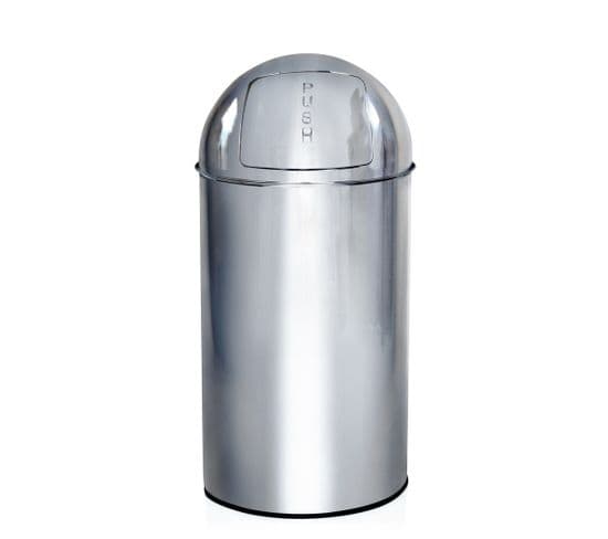 Poubelle Push 50l Chrome