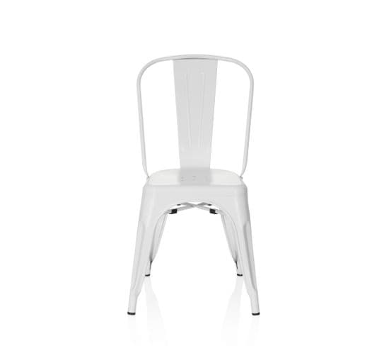 Chaise De Bistrot Vantaggio Brush Blanc