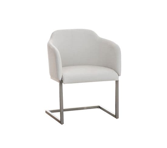 Chaise Magnus Tissu Blanc