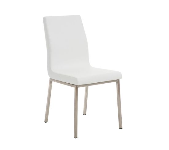 Chaise Colmar En Similciuir Blanc