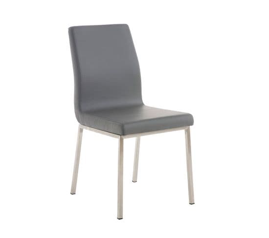 Chaise Colmar En Similciuir Gris